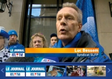 <i>Luc Bessem aan de micro bij RTL</i>